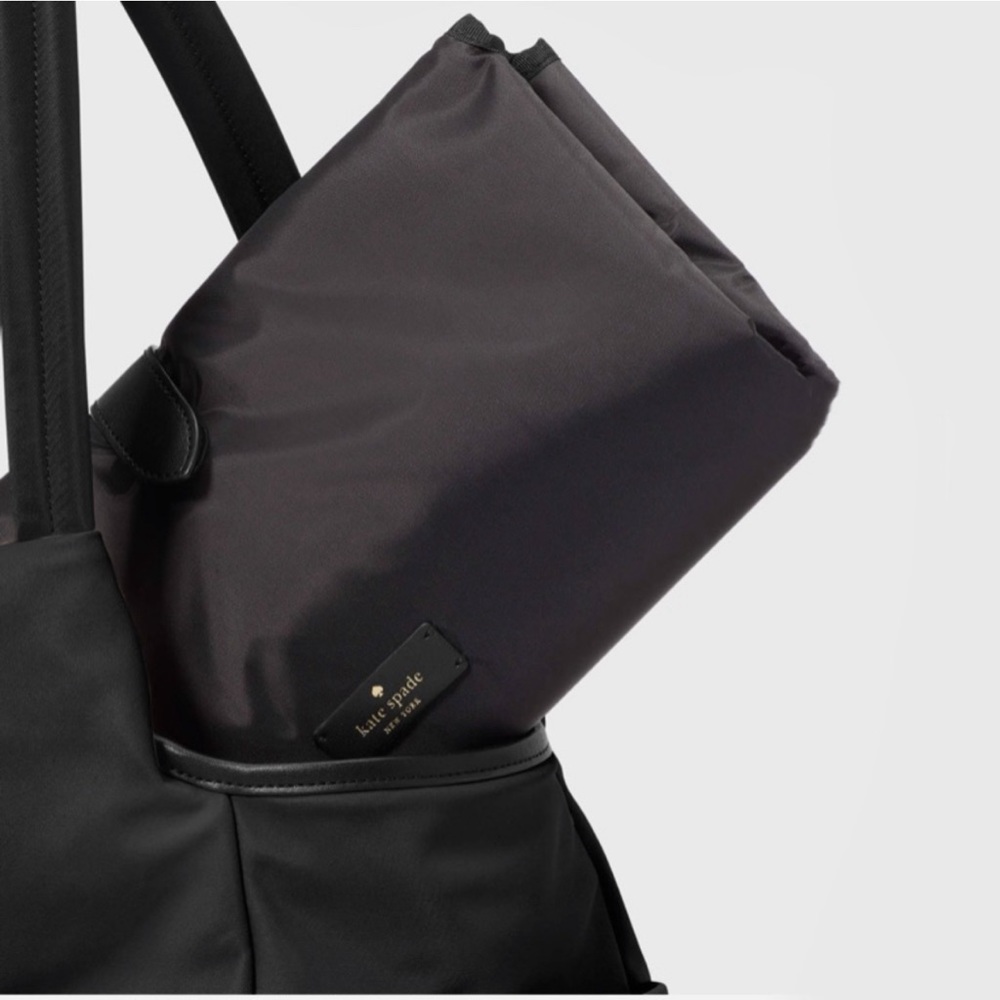 ♠️kate spade Chelsea Nylon Baby Bag, Black NWT - Picture 6 of 16